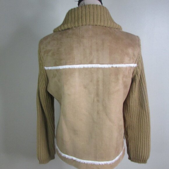 By Design Sport Coat L Brown White Full Zip - Picture 12 of 16